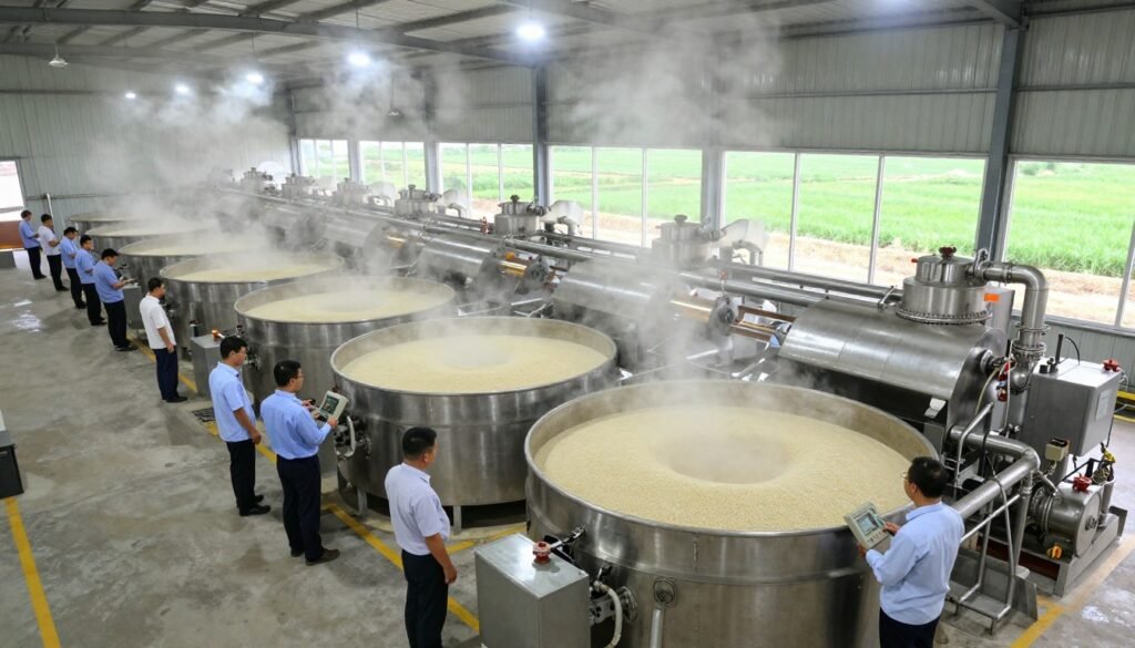 rice parboiling plant operations